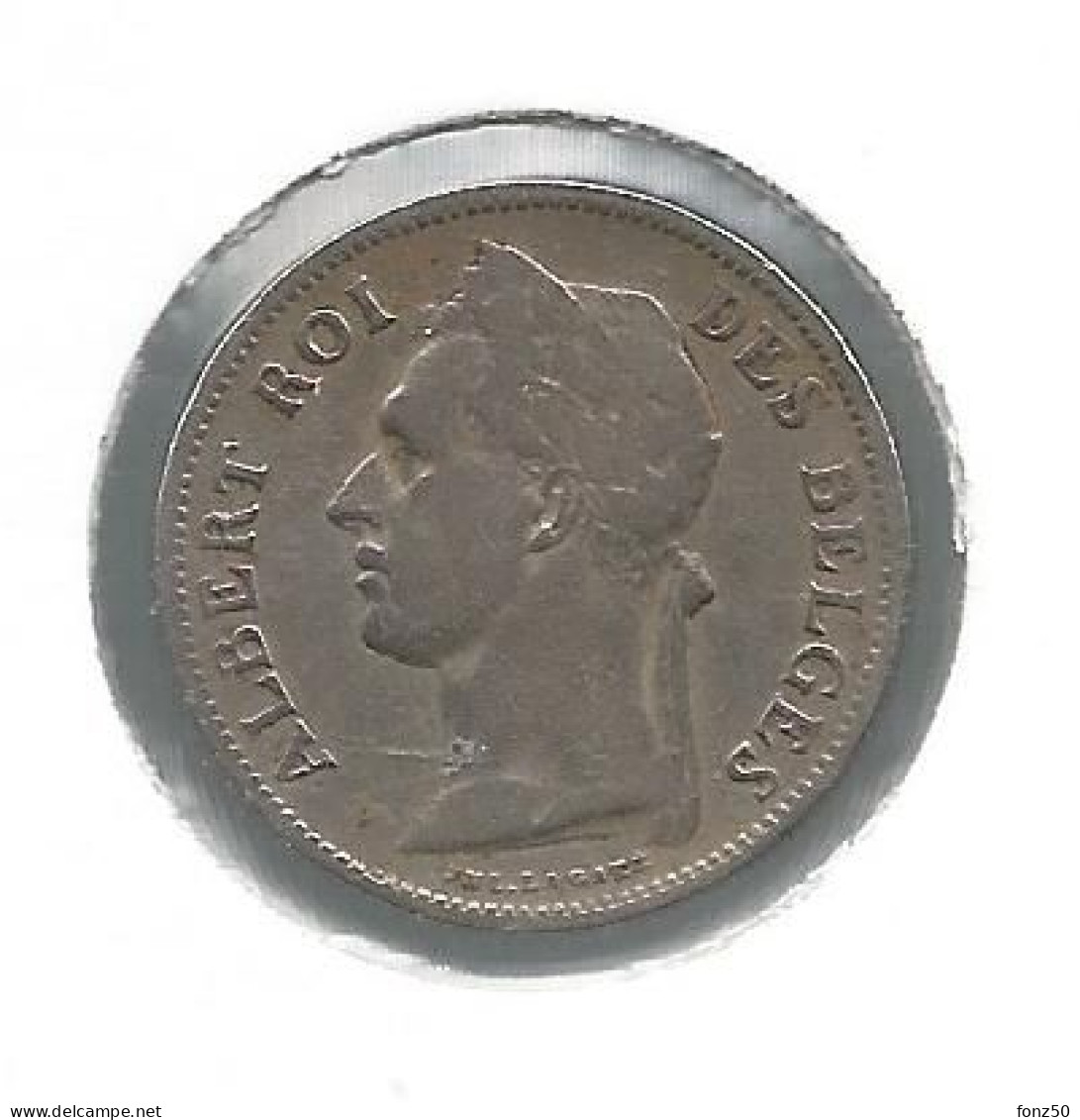 CONGO - ALBERT II * 50 Centiem 1929 Frans * Nr 12662 - 1910-1934: Albert I.