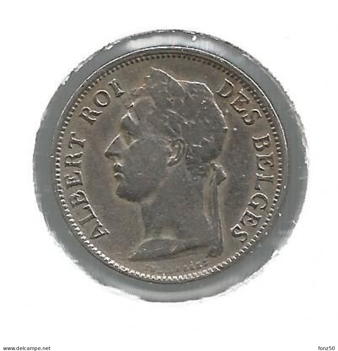 CONGO - ALBERT II * 50 Centiem 1929 Frans * Nr 12668 - 1910-1934: Albert I.