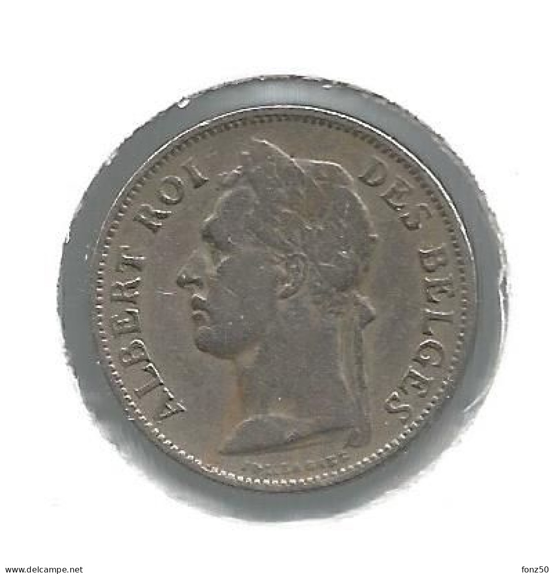 CONGO - ALBERT II * 50 Centiem 1929 Frans * 29 Over 27 * Nr 12671 - 1910-1934: Albert I.