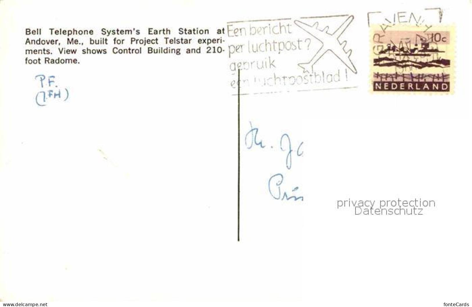 72671406 Andover_Maine Bell Telephone Systems Earth Station - Autres & Non Classés