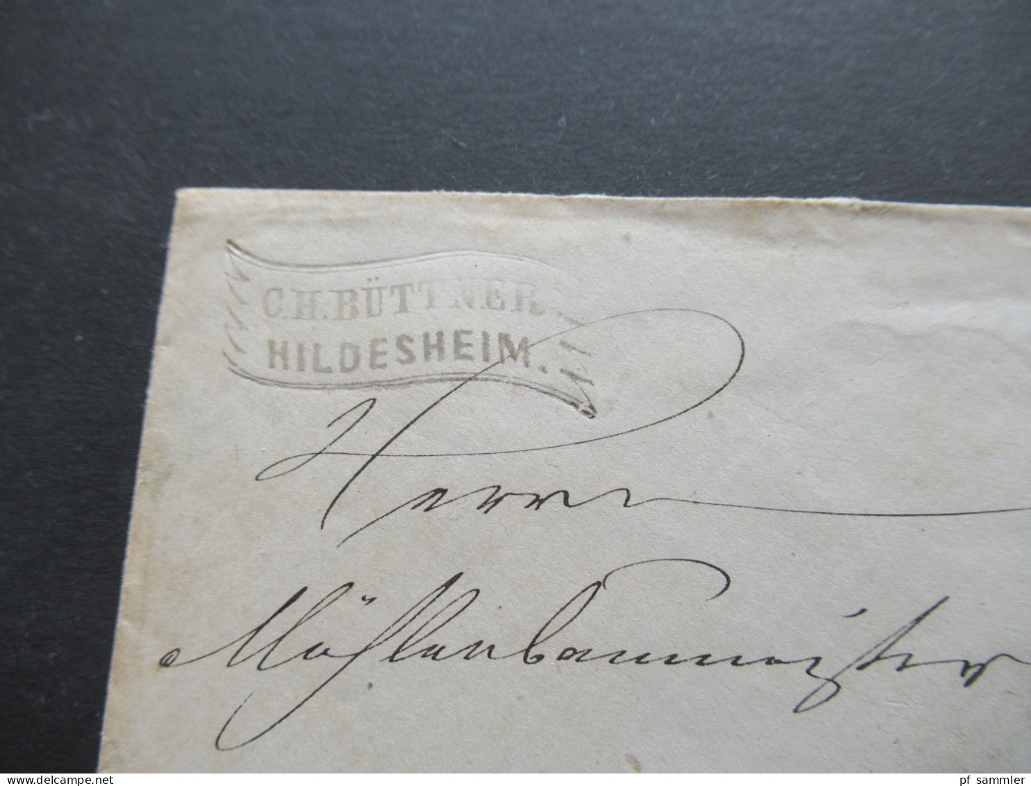 AD NDP Nr.4 EF Um 1868 Stempel K2 Hildesheim Und Ra2 Lehe / Absender Stempel C.H. Büttner Hildesheim - Covers & Documents