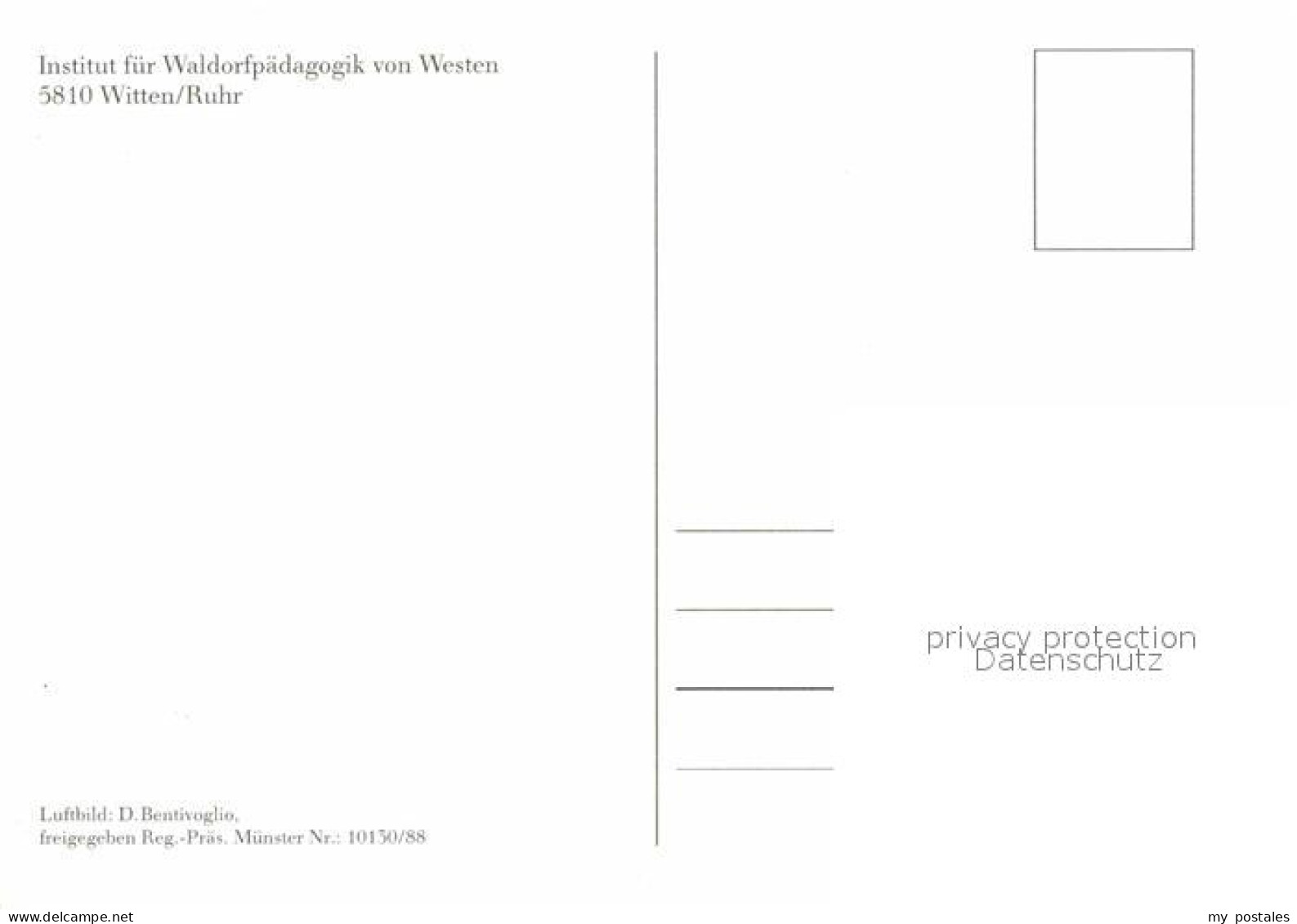 72684721 Witten Ruhr Fliegeraufnahme Institut Fuer Waldorfpaedagogik Annen - Witten