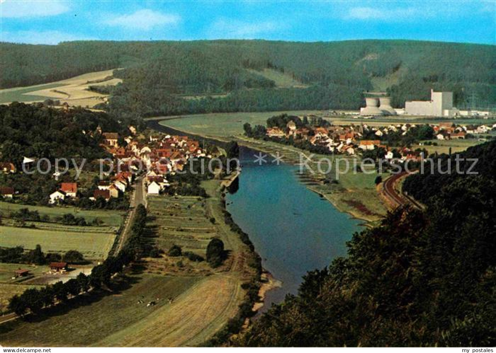 72684193 Herstelle Weser Fliegeraufnahme Mit Tuergassen Herstelle - Beverungen