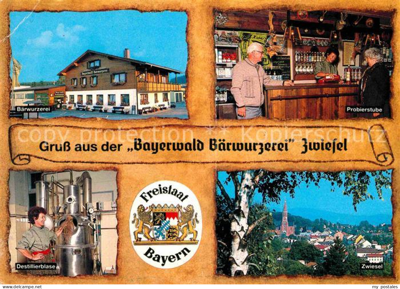 72684158 Zwiesel Niederbayern Bayerland Baerwurzerei Destillierblase Probierstub - Zwiesel