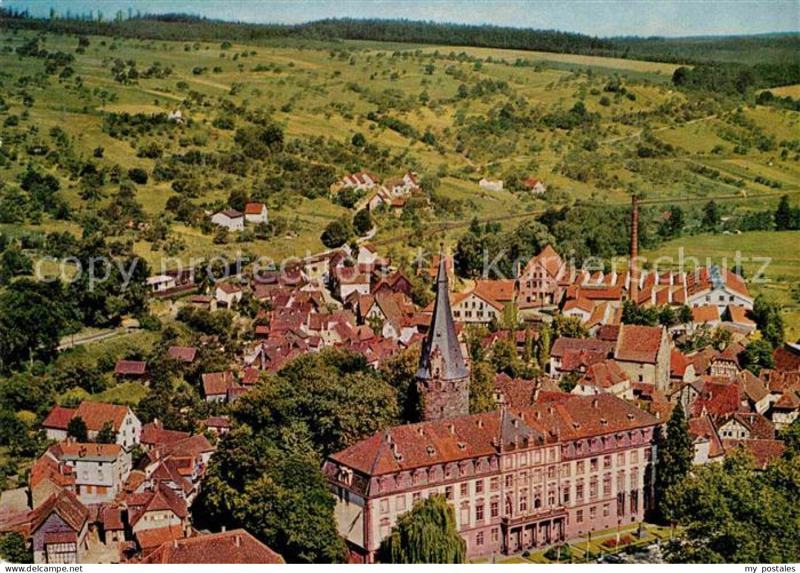72683968 Erbach Odenwald Fliegeraufnahme Schloss Erbach - Erbach