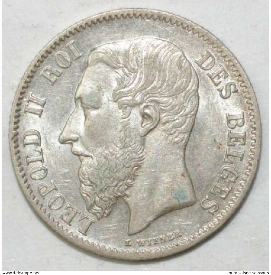 BELGIUM - 50 CENTIMES 1899 - LEOPOLD II - LEGENDE FRANCAISE - SUPERBE - 50 Cents