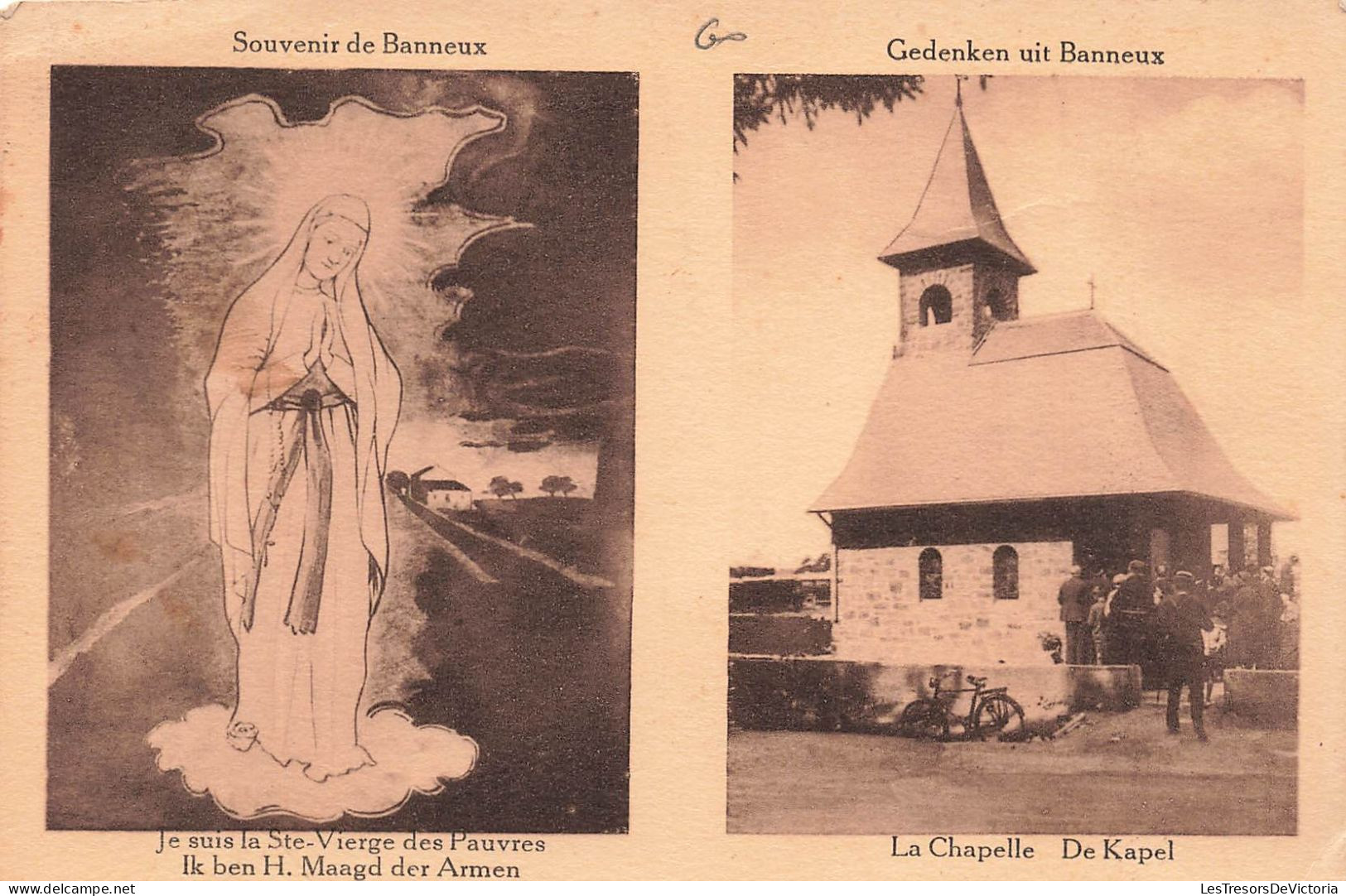 BELGIQUE - Souvenir De Banneux - Le Chapelle De Kapel - Je Suis La Ste Vierge Des Pauvres - Carte Postale Ancienne - Kapellen