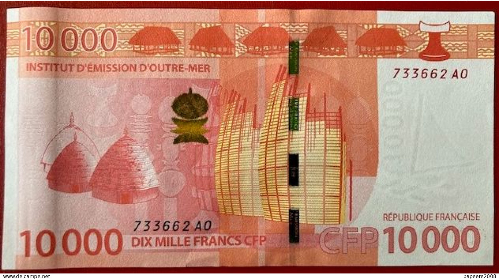 Polynésie Française - Billet De 10 000 F CFP - A0 / Signatures 2022 - Neuf / Jamais Circulé - Territori Francesi Del Pacifico (1992-...)