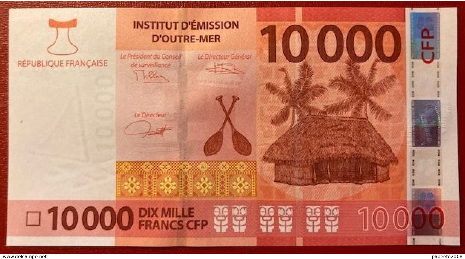 Polynésie Française - Billet De 10 000 F CFP - A0 / Signatures 2022 - Neuf / Jamais Circulé - Territorios Francés Del Pacífico (1992-...)