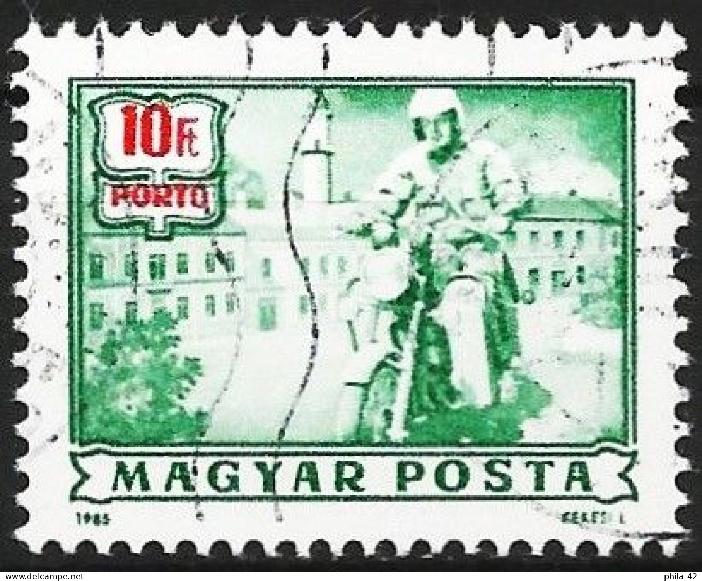 Hungary 1985 - Mi P251 - YT T244 ( Postman On Motorcycle - Postage Due ) - Motorbikes