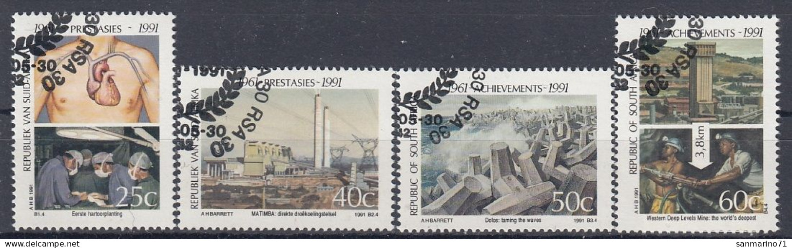 SOUTH AFRICA 818-821,used - Gebruikt