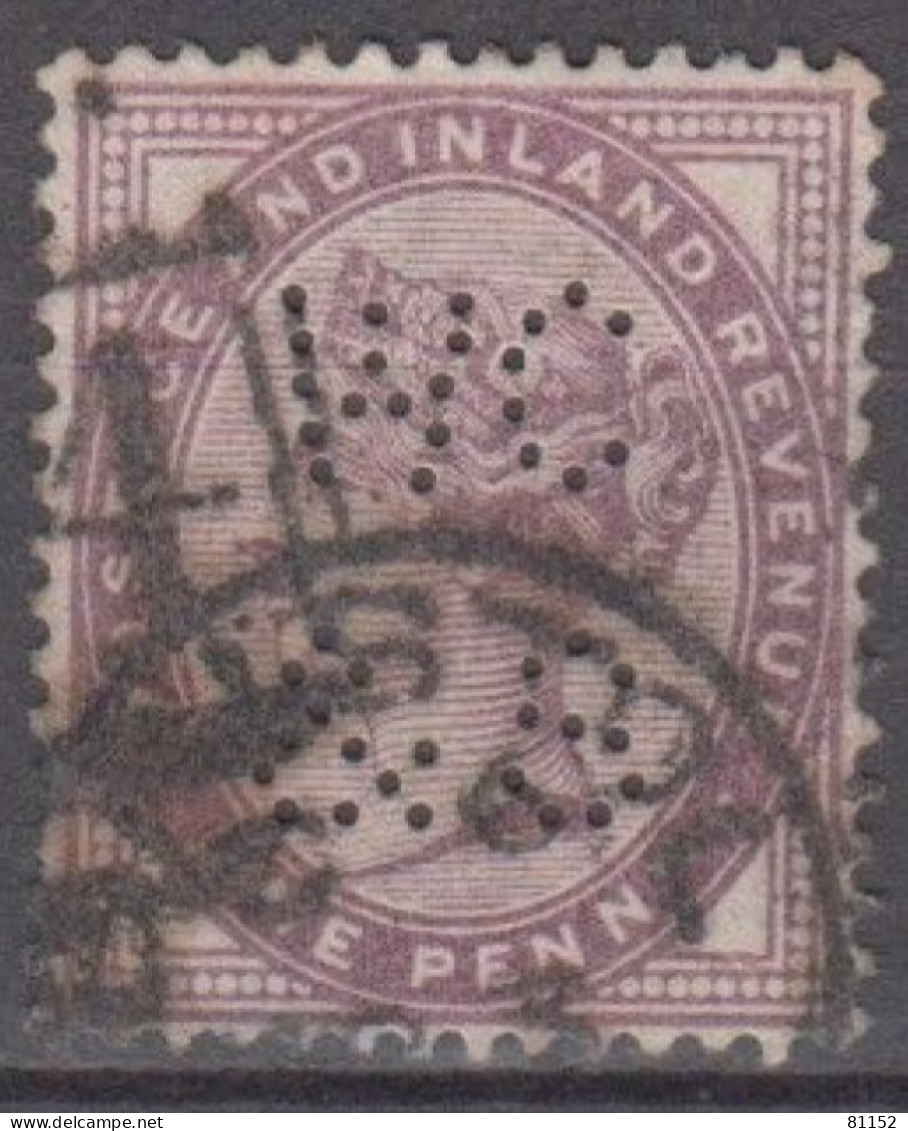 Grande-Bretagne   Victoria 1p Violet  Perforé WC & S    Et Oblitéré De  1881    Scan Recto-verso - Gezähnt (perforiert)