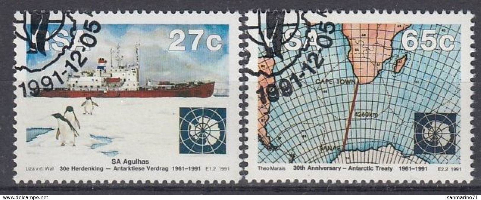 SOUTH AFRICA 829-830,used - Usados