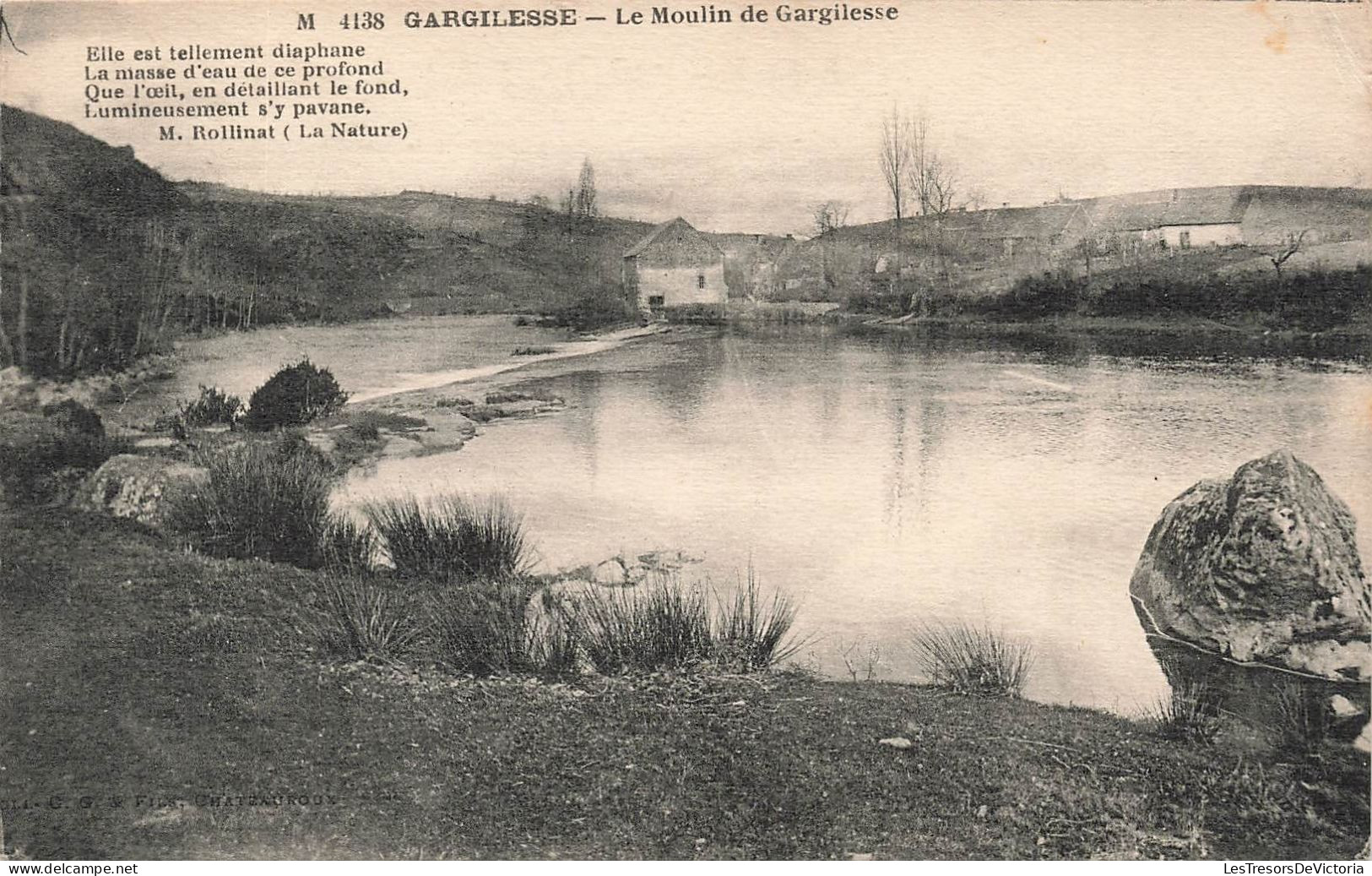 FRANCE - Gargilesse - Le Moulin De Gargilesse - Carte Postale Ancienne - Chateauroux