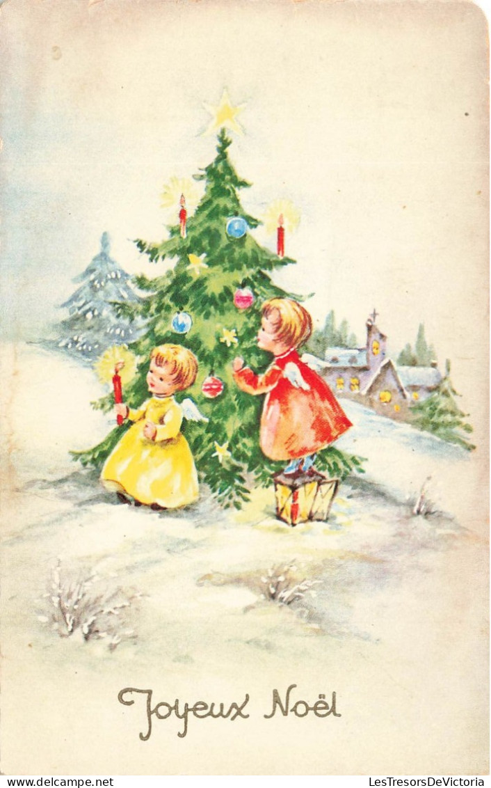 FETES ET VOEUX - Noël - Des Enfants Décorant Le Sapin - Colorisé - Carte Postale Ancienne - Other & Unclassified