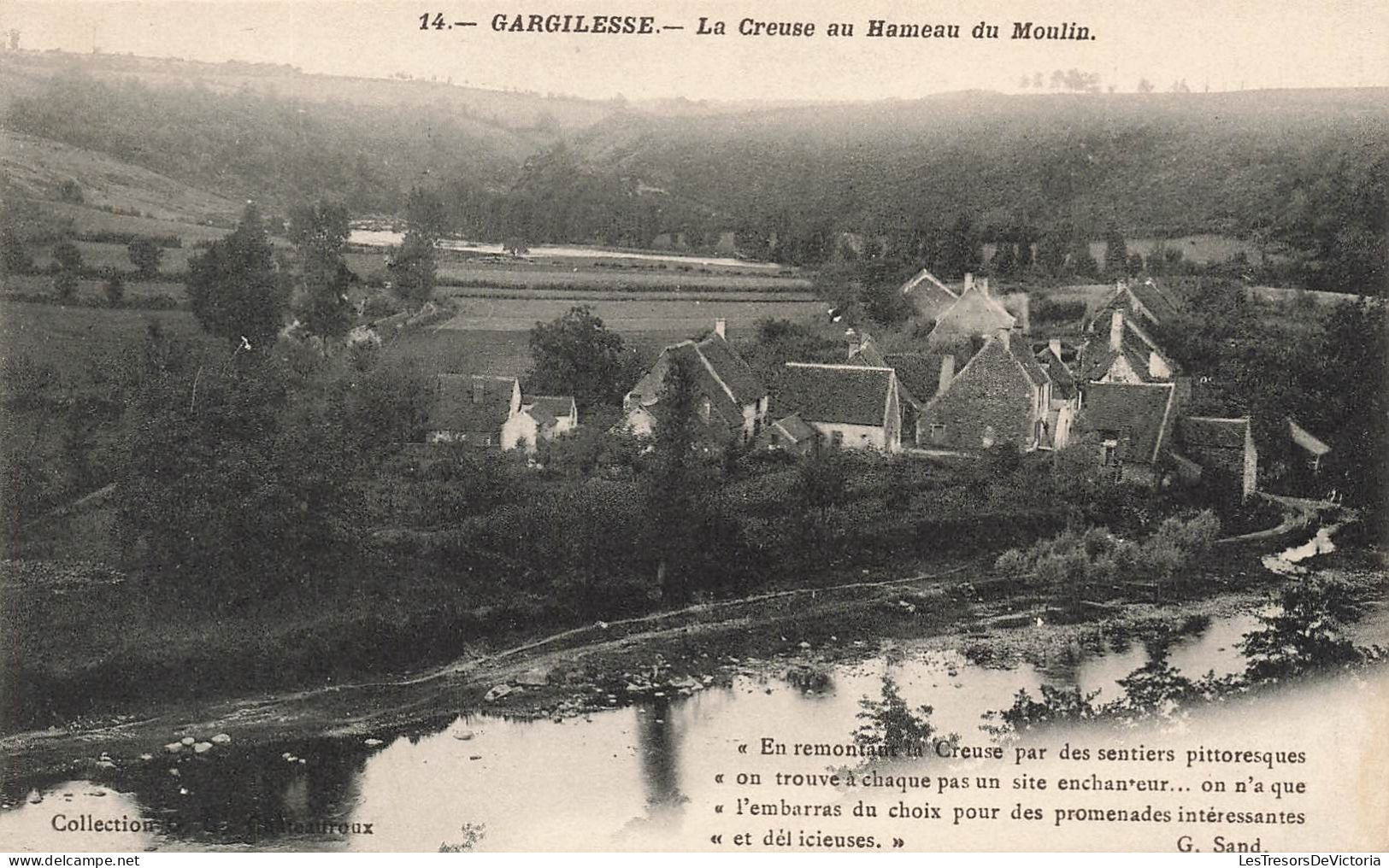 FRANCE - Gargilesse - La Creuse Au Hameau Du Moulin - Carte Postale Ancienne - Chateauroux