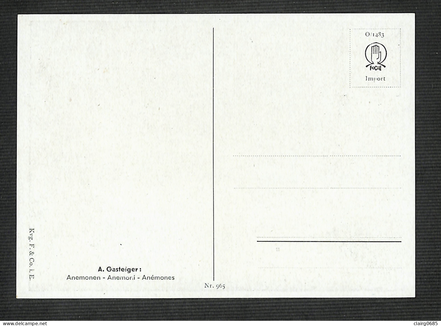 LUXEMBOURG - Carte MAXIMUM 1956 - FLORALIES - Anemonen - Anémones - Maximum Cards