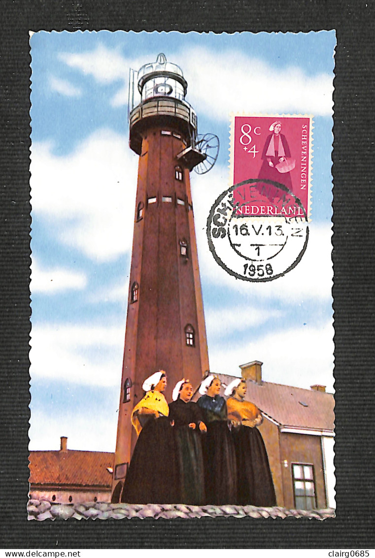 PAYS-BAS - NEDERLAND - Carte MAXIMUM 1958 - Scheveningen, Vuurtoren - Cartoline Maximum