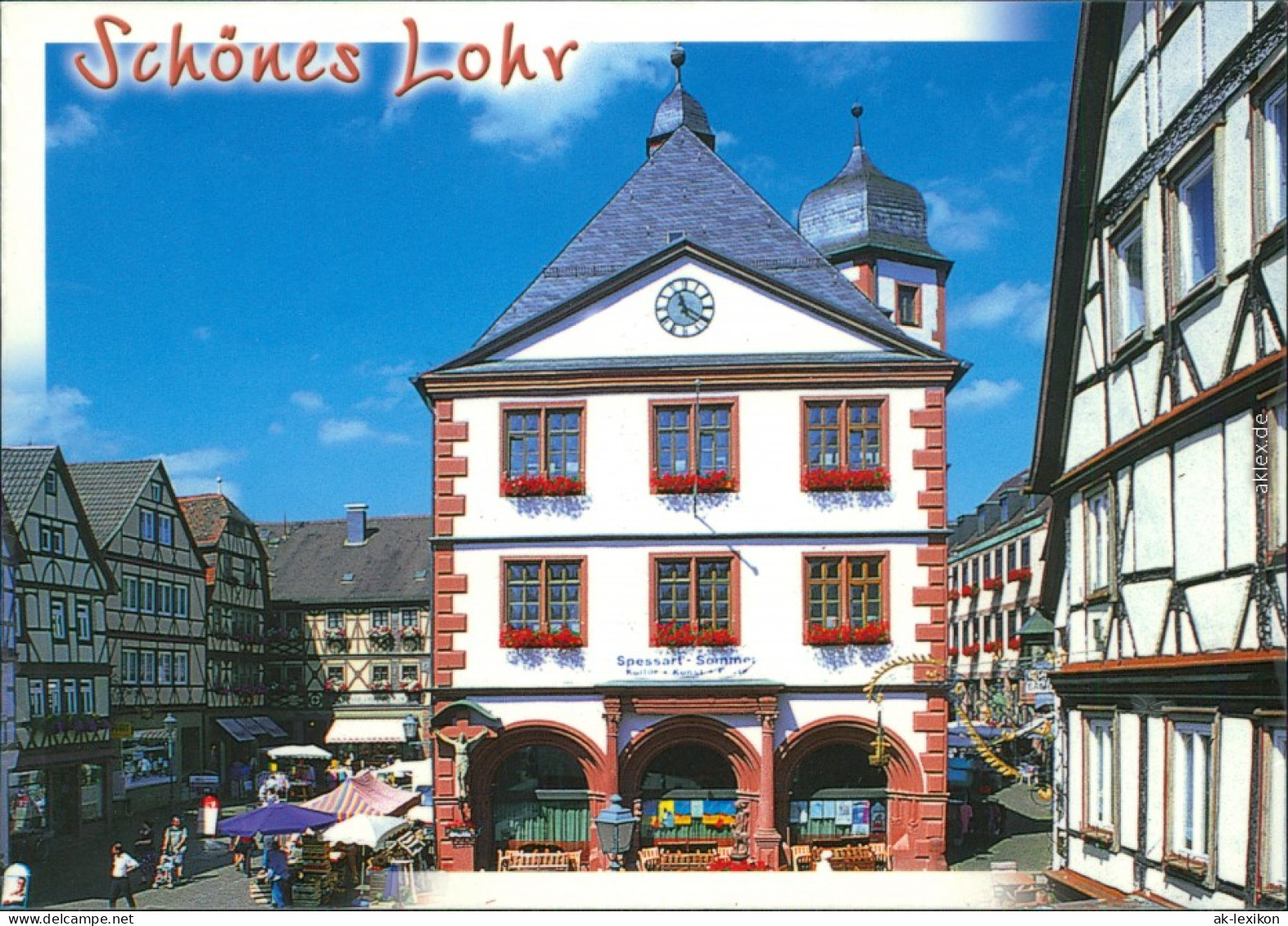 Ansichtskarte Lohr Am Main Rathaus 1995 - Lohr