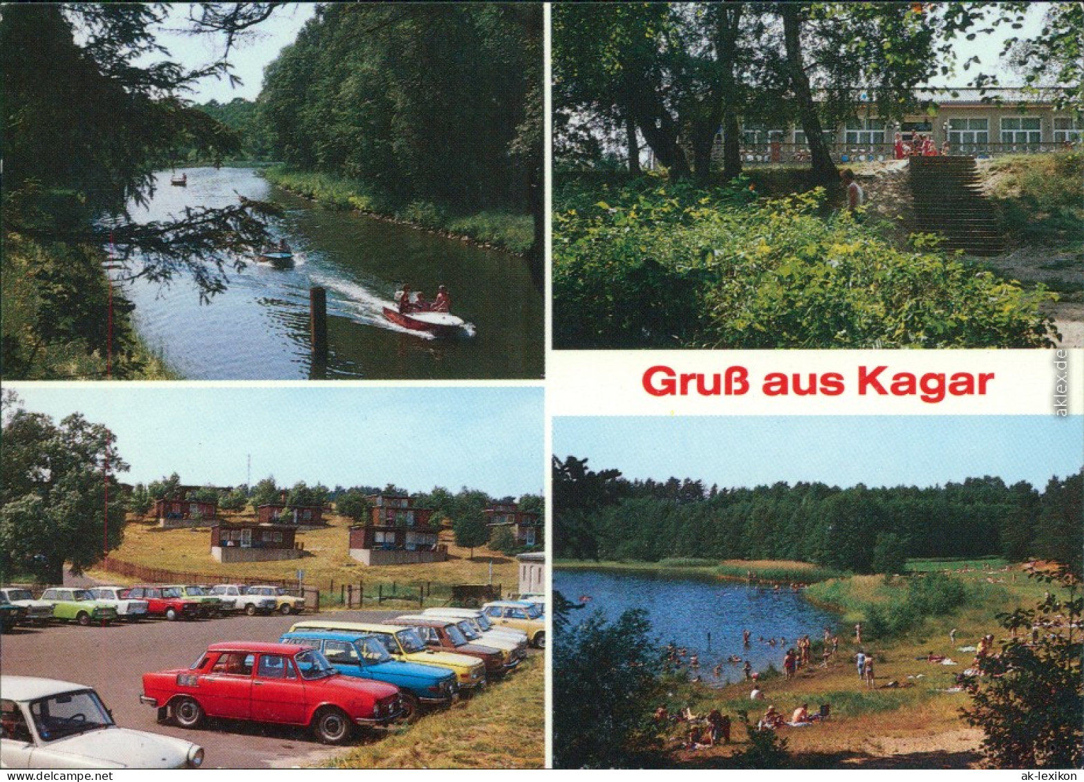 Kagar-Rheinsberg Repenter Kanal, Gaststätte, Bungalows  Beckersmühle  1989 - Rheinsberg