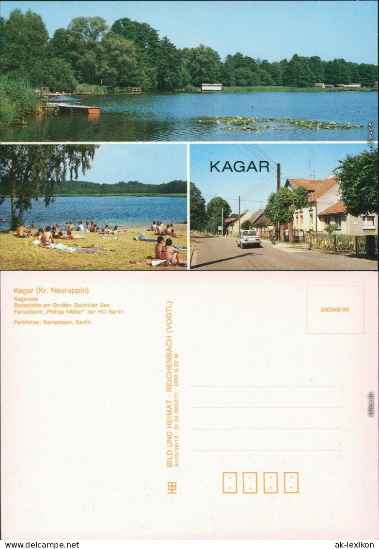 Kagar-Rheinsberg Kagarsee, Badestelle Am Großen Zechliner See, Ferienheim 1989 - Rheinsberg