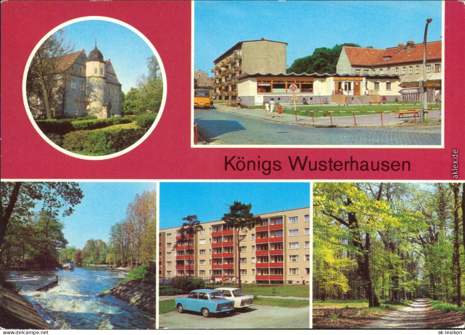 Königs Wusterhausen  Kaufhalle -Potsdamer Straße Neubauten, Tiergarten 1982 - Königs-Wusterhausen