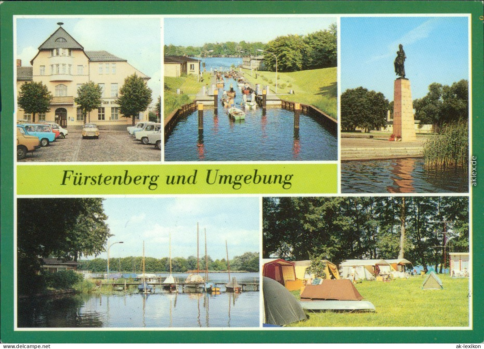 Fürstenberg Havel  Gedenkstätte Bootshafen, Campingplatz D/27 Am Röblinsee 1989 - Fürstenberg