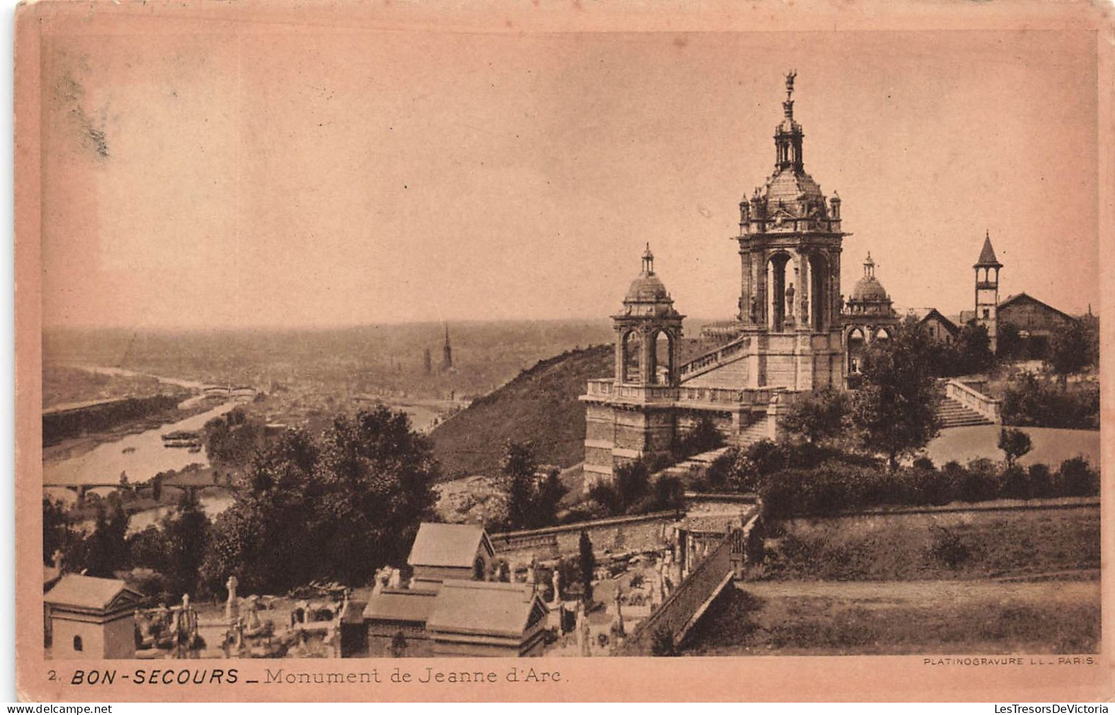 FRANCE - Bonsecours - Vue Sur Le Monument De Jeanne D'Arc - Carte Postale Ancienne - Bonsecours