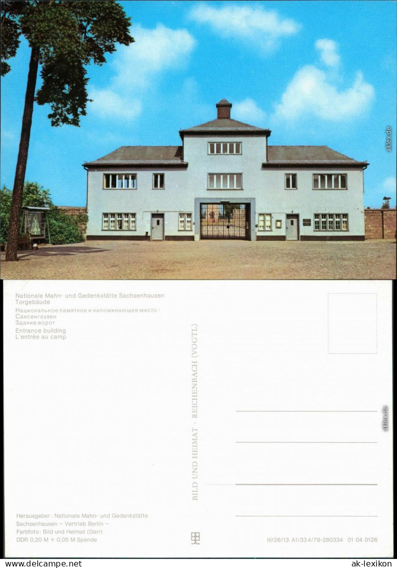 Sachsenhausen Oranienburg Nationale Mahn- Und Gedenkstätte 1978 - Oranienburg