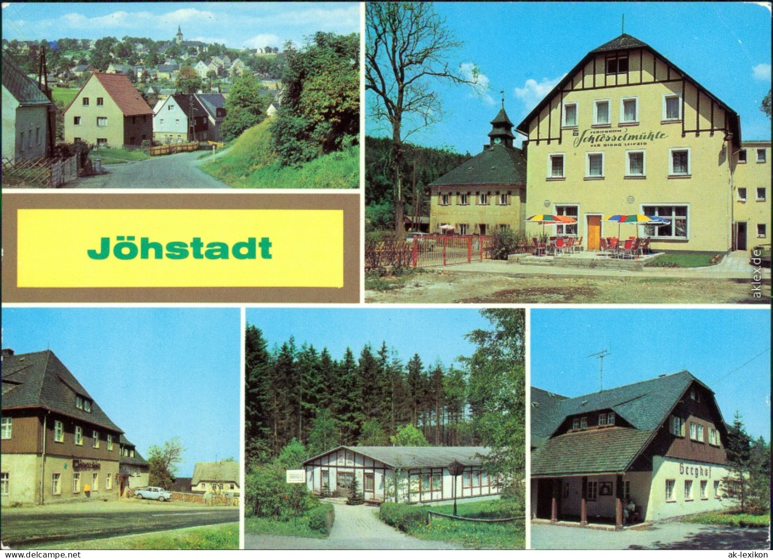 Jöhstadt (Erzgebirge) Dürrenberg, Schlössermühle, Erholungsheime 1982 - Jöhstadt