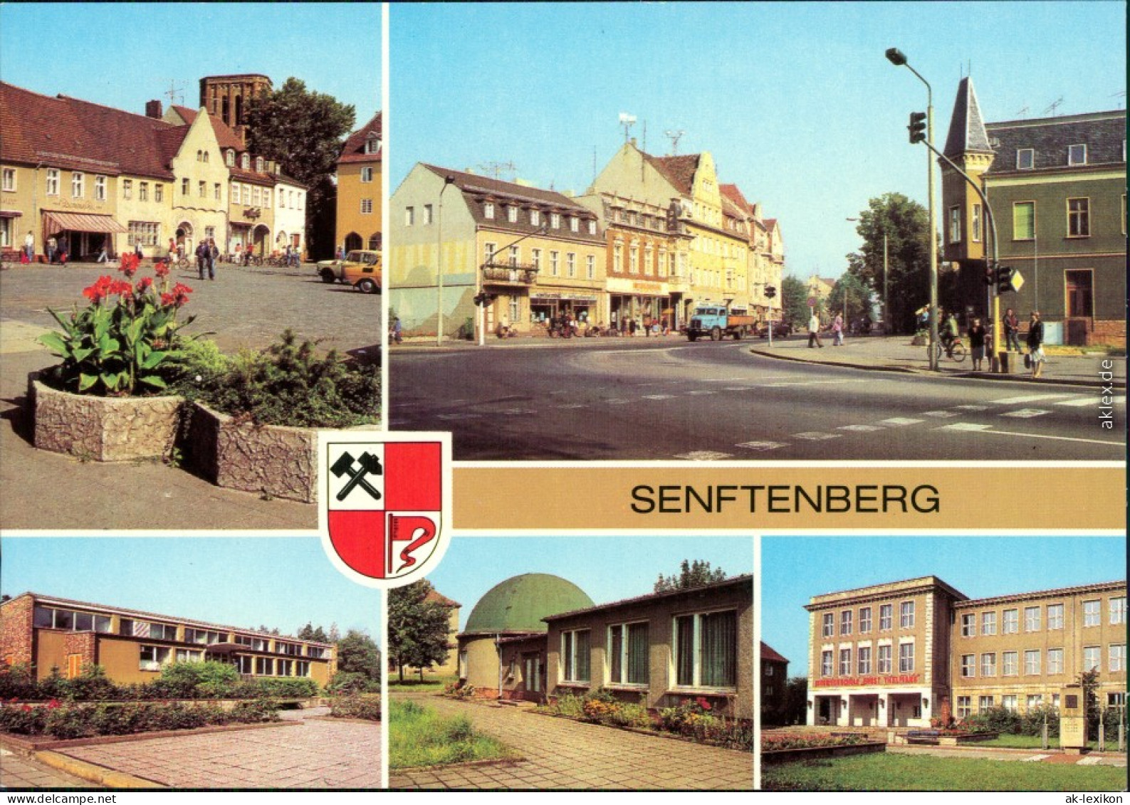 Senftenberg (Niederlausitz)   Planetarium, Ingenieurschule Ernst Thälmann 1982 - Senftenberg