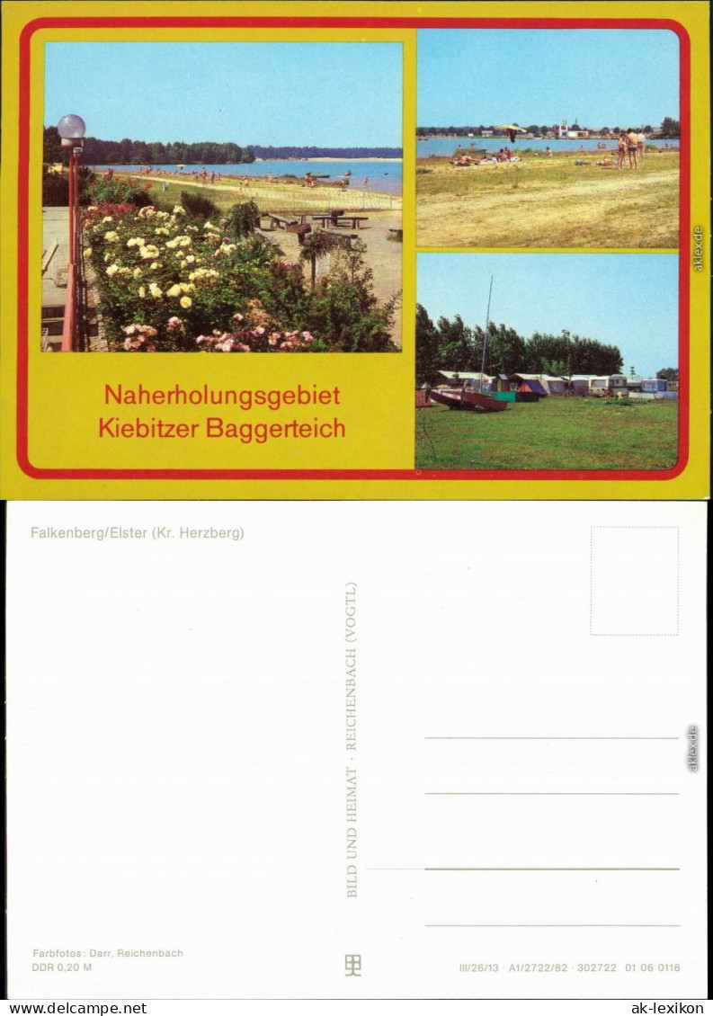 Falkenberg (Elster) Naherholungsgebiet Kiebitzer Baggerteich 1982 - Falkenberg