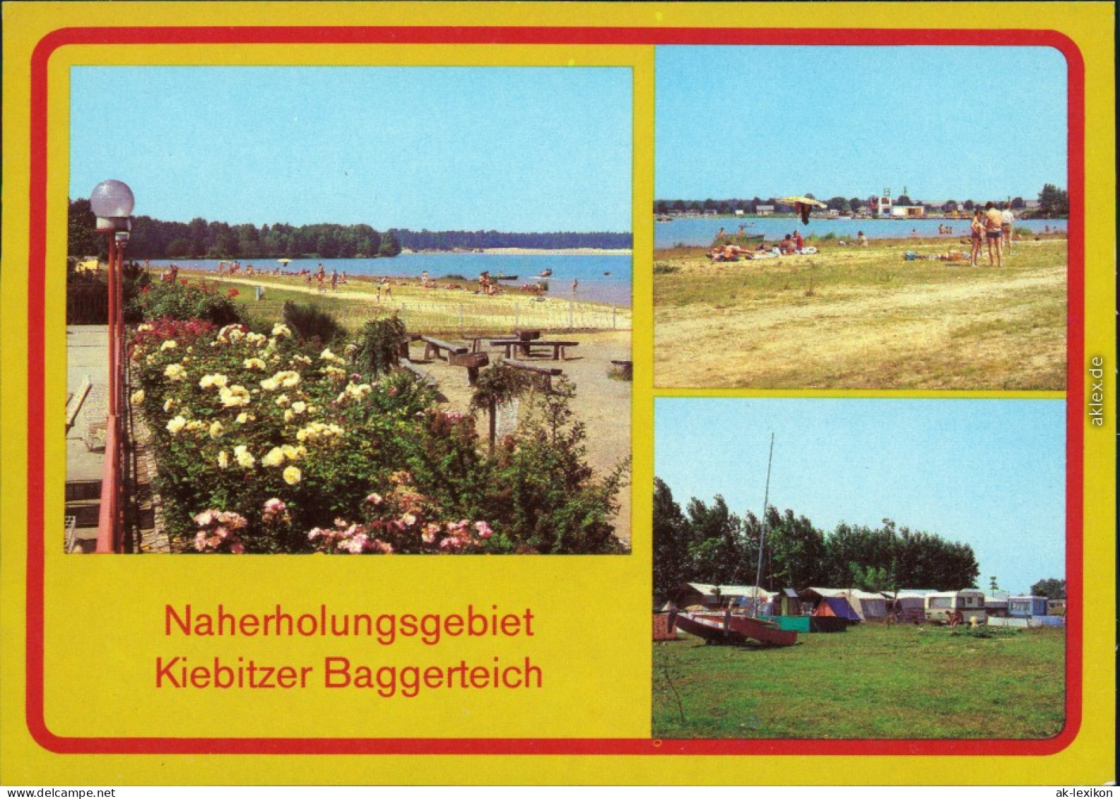 Falkenberg (Elster) Naherholungsgebiet Kiebitzer Baggerteich 1982 - Falkenberg