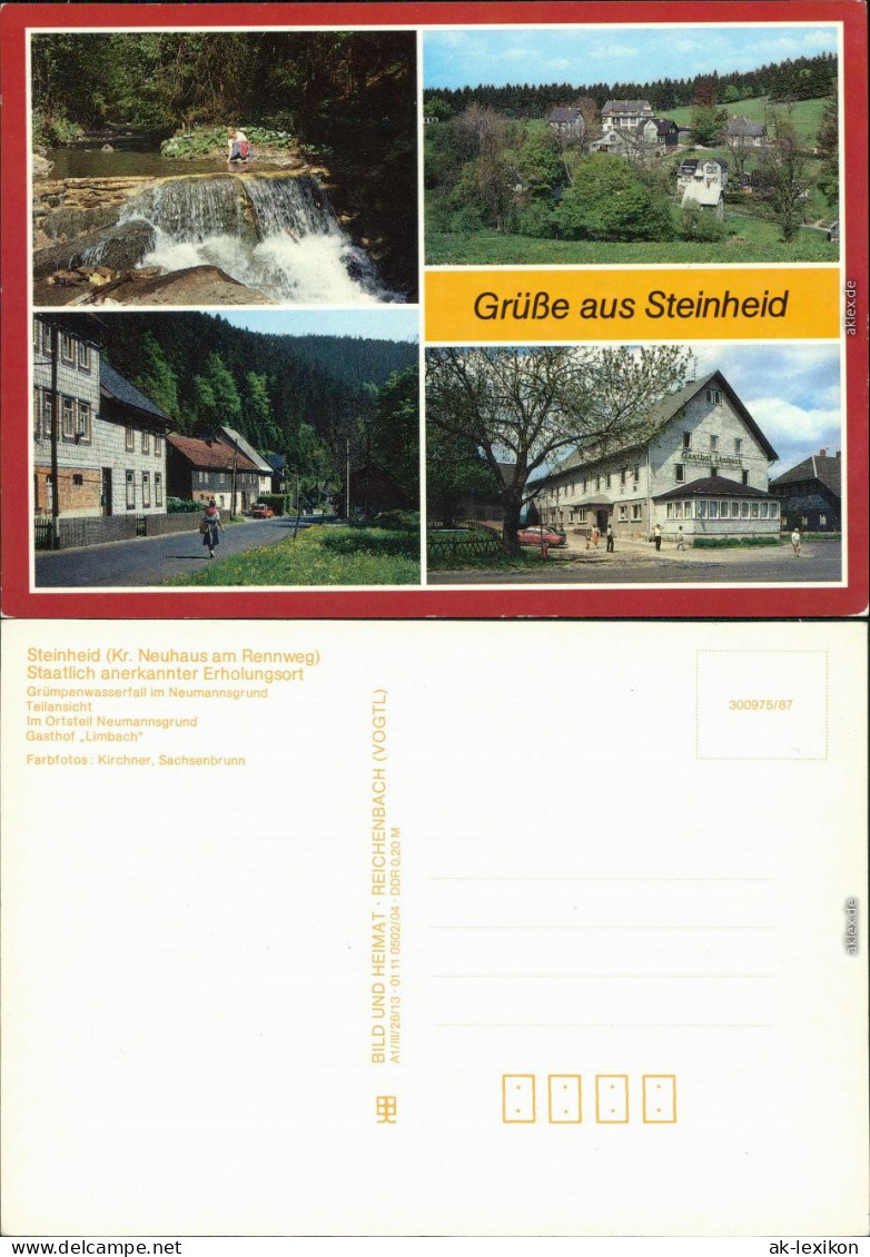 Steinheid-Neuhaus Am Rennweg   Teilansicht, OT Neumannsgrund, Gasthof   1987 - Neuhaus
