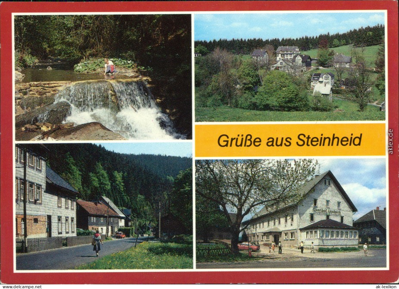 Steinheid-Neuhaus Am Rennweg   Teilansicht, OT Neumannsgrund, Gasthof   1987 - Neuhaus