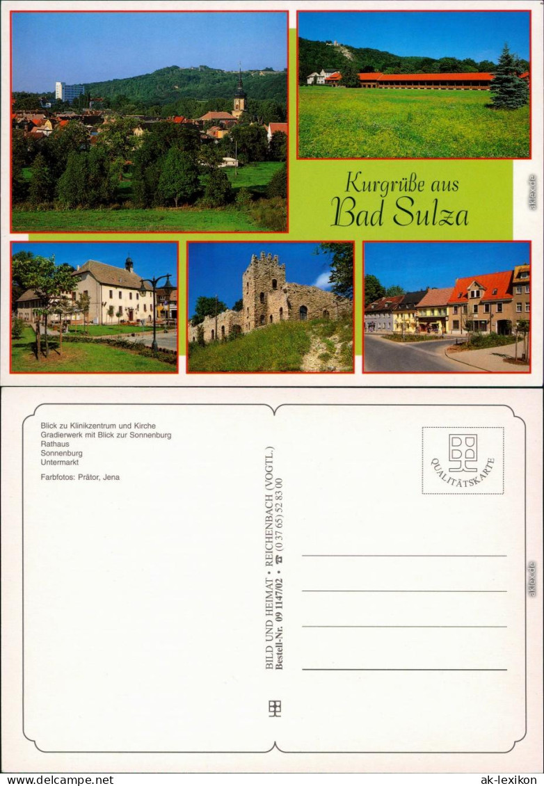 Bad Sulza Blick Zu Klinikzentrum Und Kirche, Gradierwerk  Untermarkt 1995 - Bad Sulza