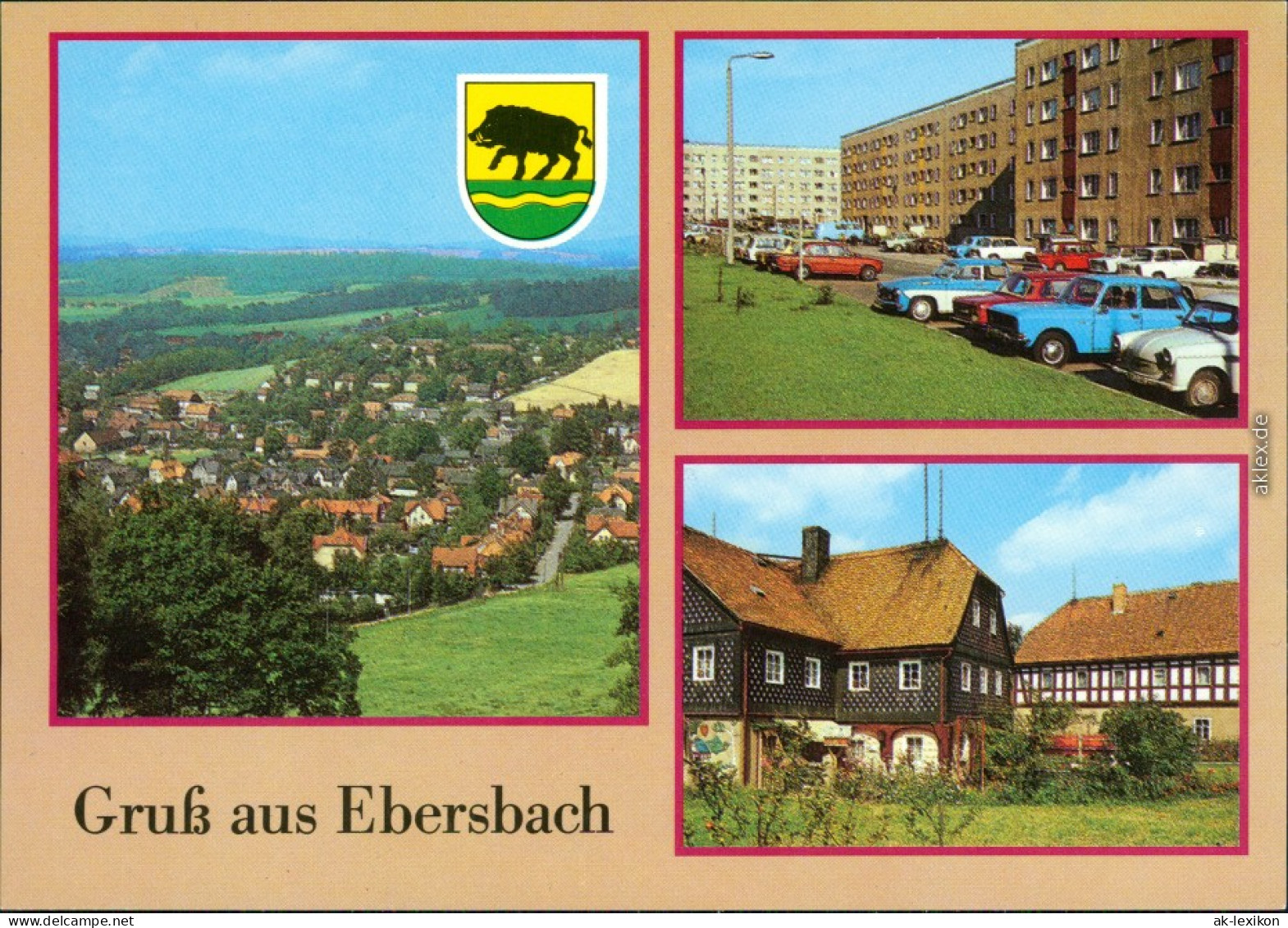 Ebersbach (Löbau/Zittau) Blick Vom Schlechteberg, Neubaugebiet   1989 - Ebersbach (Löbau/Zittau)
