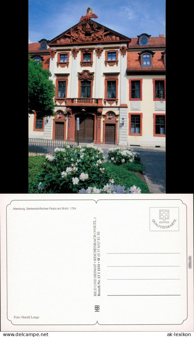 Ansichtskarte Altenburg Seckendorffsches Palais Am Brühl 1995 - Altenburg