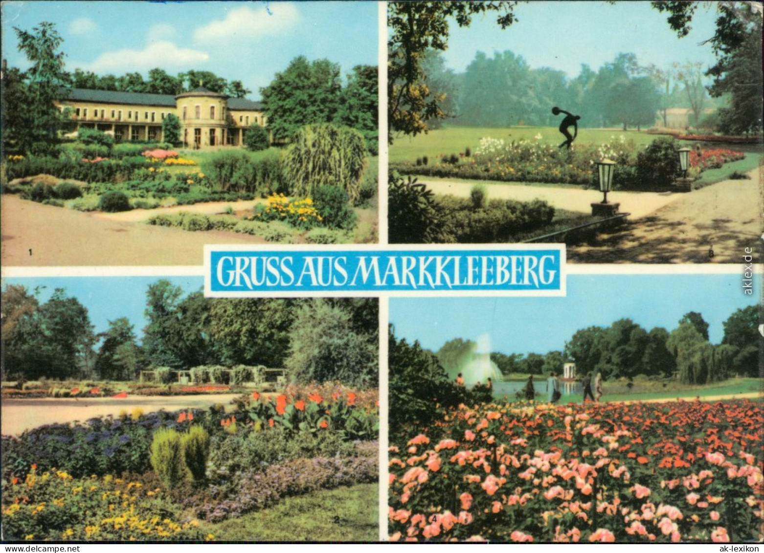 Ansichtskarte Markkleeberg HO-Parkgaststätte, Park, Blick Zum Pavillon 1968 - Markkleeberg