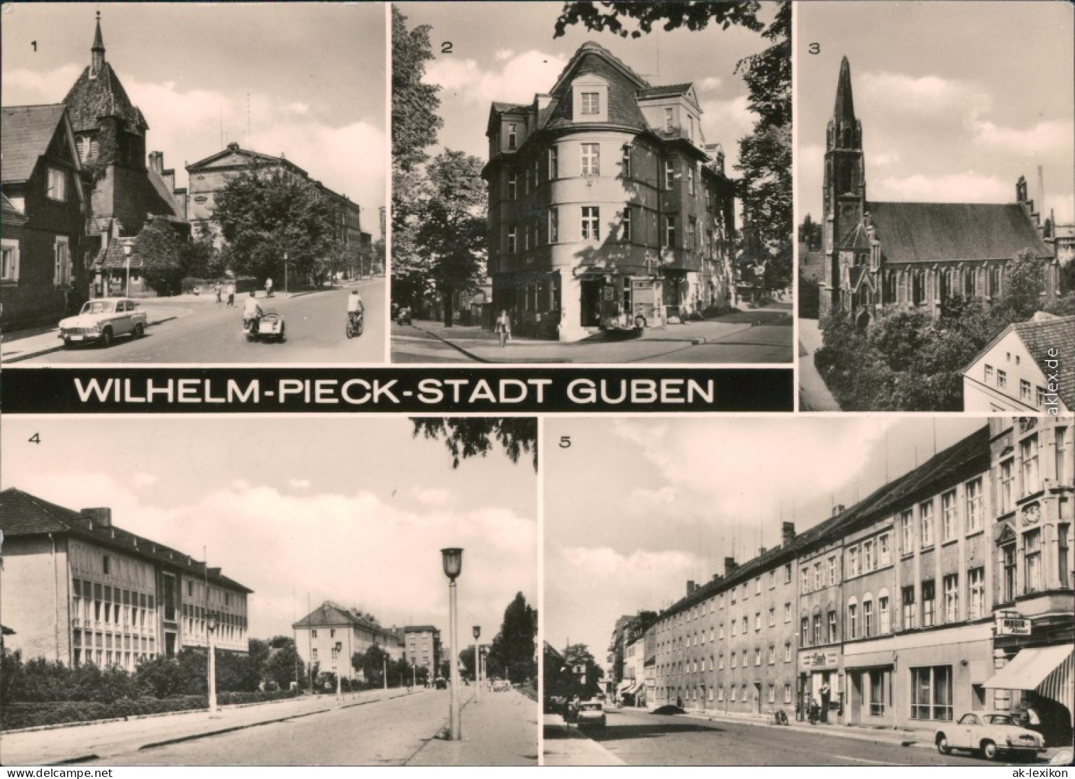 Guben Wilhelm-Pieck-Straße, Postamt,  Straße Der Freundschaft 1982 - Guben