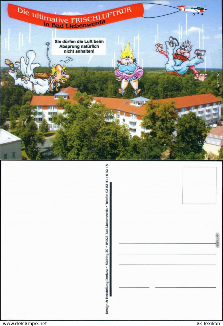 Ansichtskarte Bad Liebenwerda Humor: Rheumaklinik/Fontana-Klinik 2000 - Bad Liebenwerda