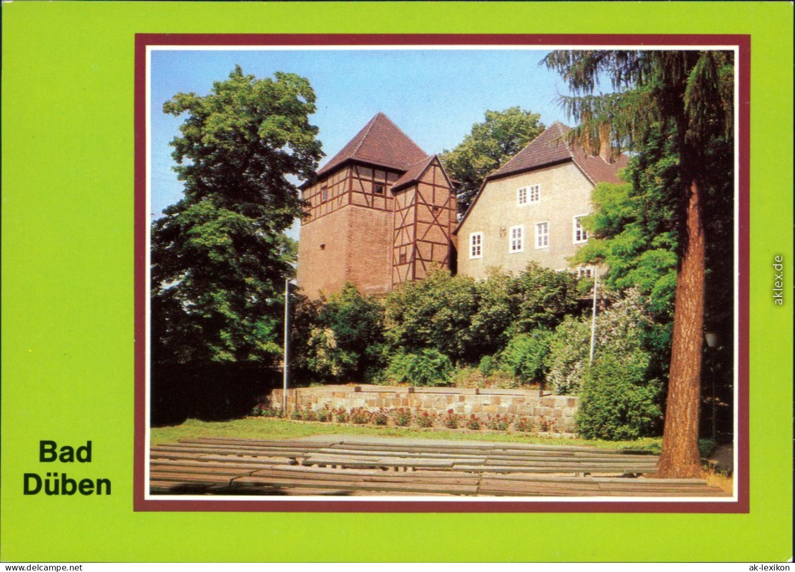 Bad Düben Burg Düben (Dibni) Mit Heimatmuseum Und Freilichtbühne 1980 - Bad Dueben