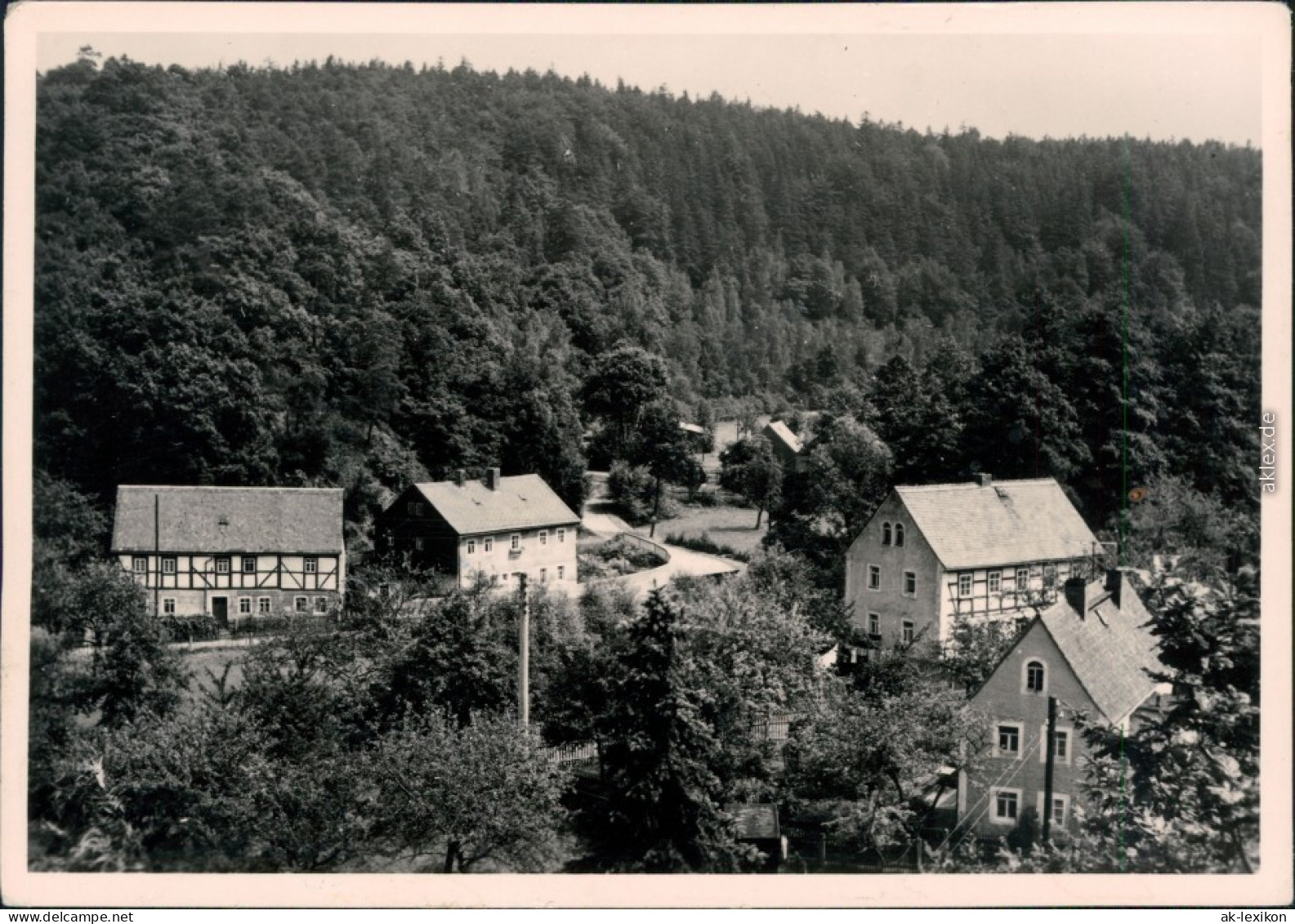 Ansichtskarte Bad Grund (Harz) Panorama-Ansicht Mit Fachwerkhäuser 1975 - Bad Grund