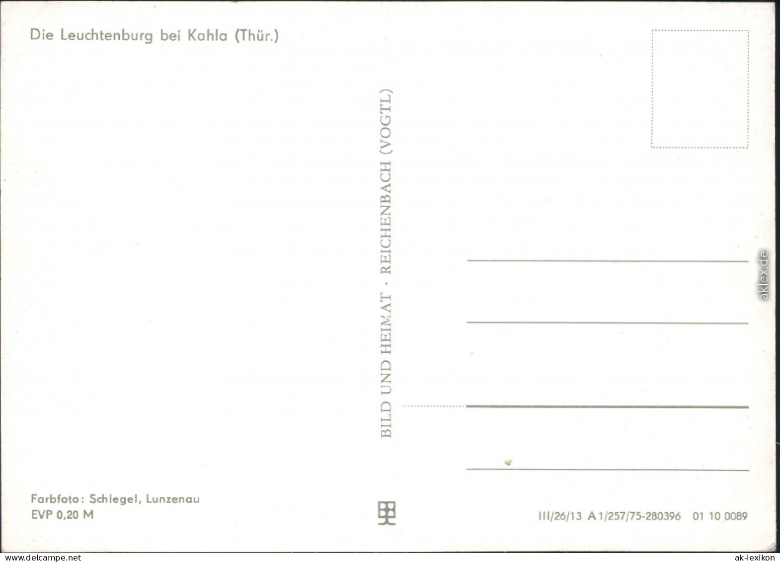 Ansichtskarte Kahla (Thüringen) Leuchtenburg 1975 - Kahla