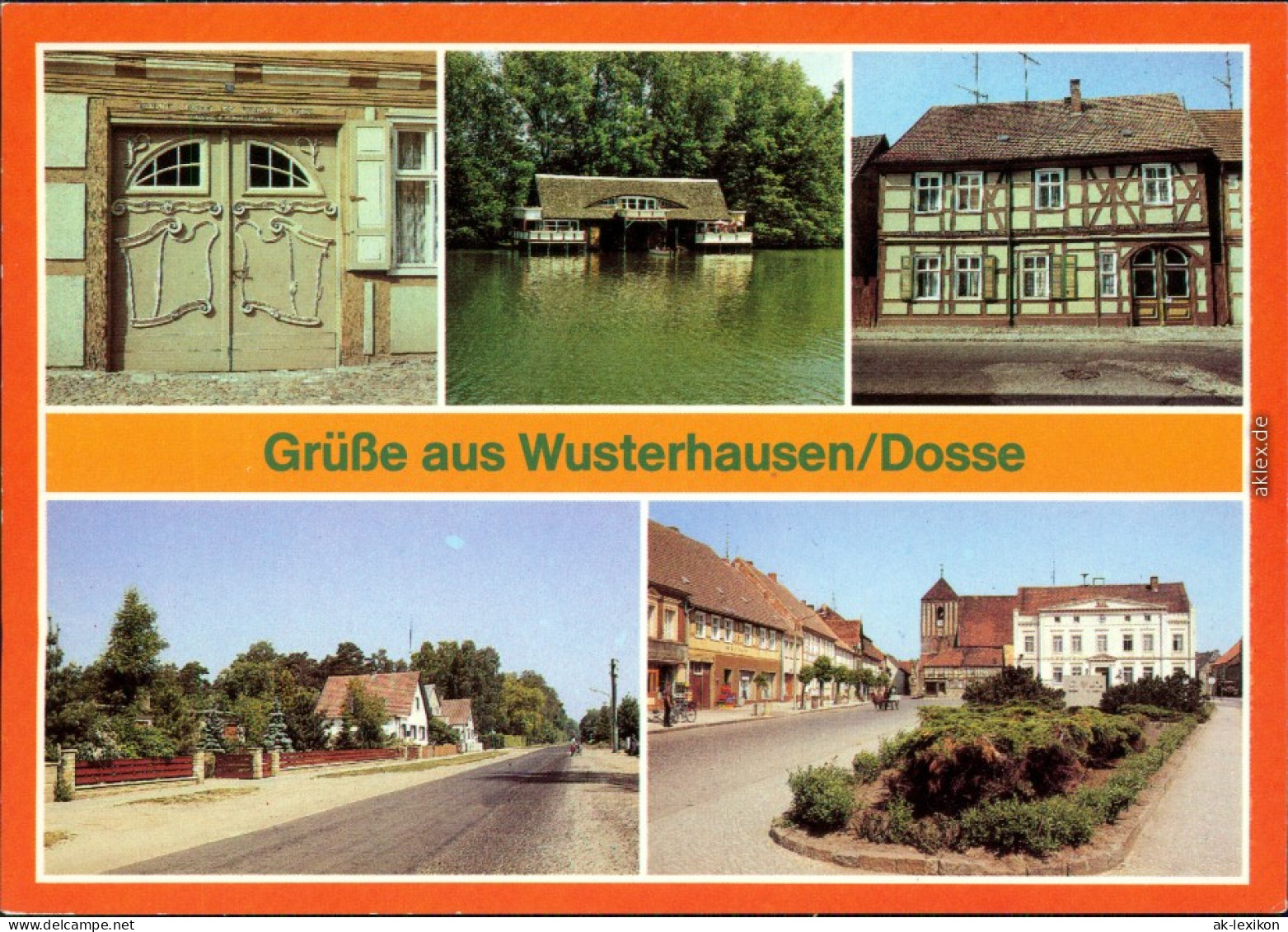 Wusterhausen An Der Dosse  Karl-Liebknecht-Straße,  Karl-Marx-Straße 1984 - Wusterhausen