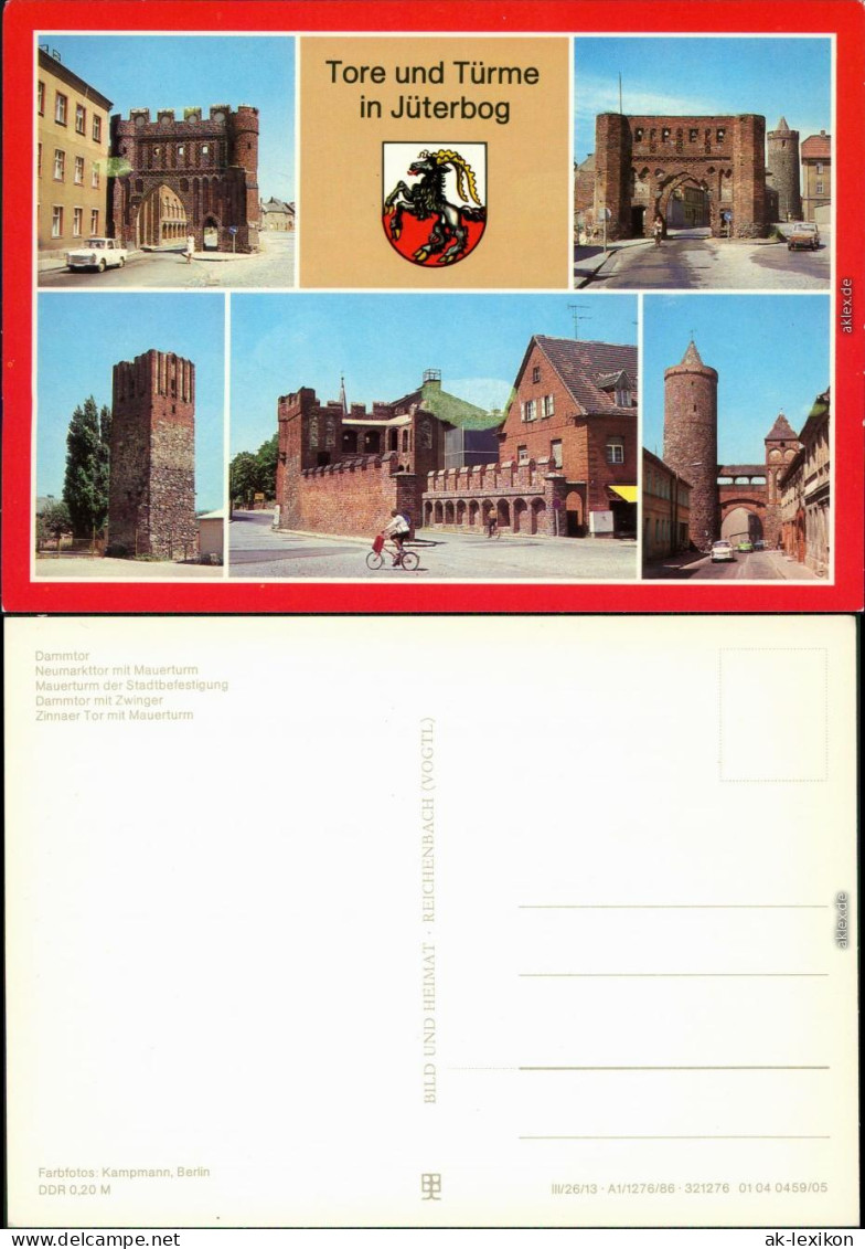 Jüterbog Dammtor, Neumarkttor Mit Mauerturm, Mauerturm Stadtbefestigung  1986 - Jueterbog
