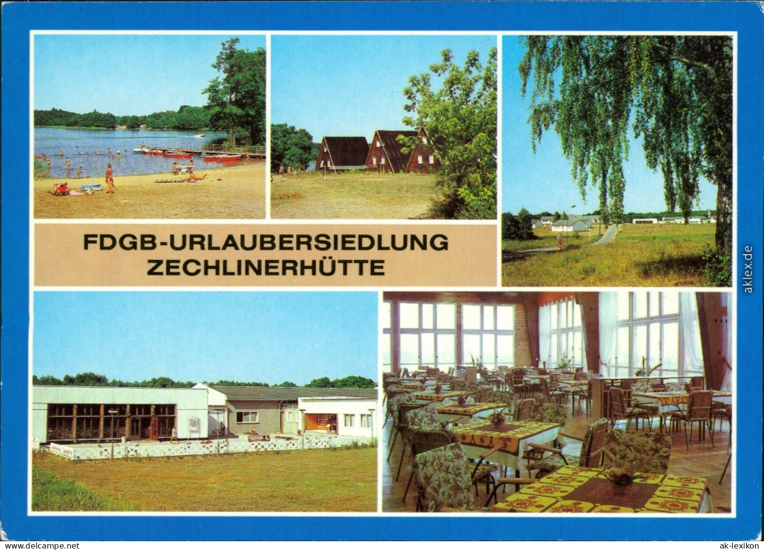 Zechlinerhütte Rheinsberg Badestelle Und Bootssteg Am Tietzowsee,  1985 - Zechlinerhütte