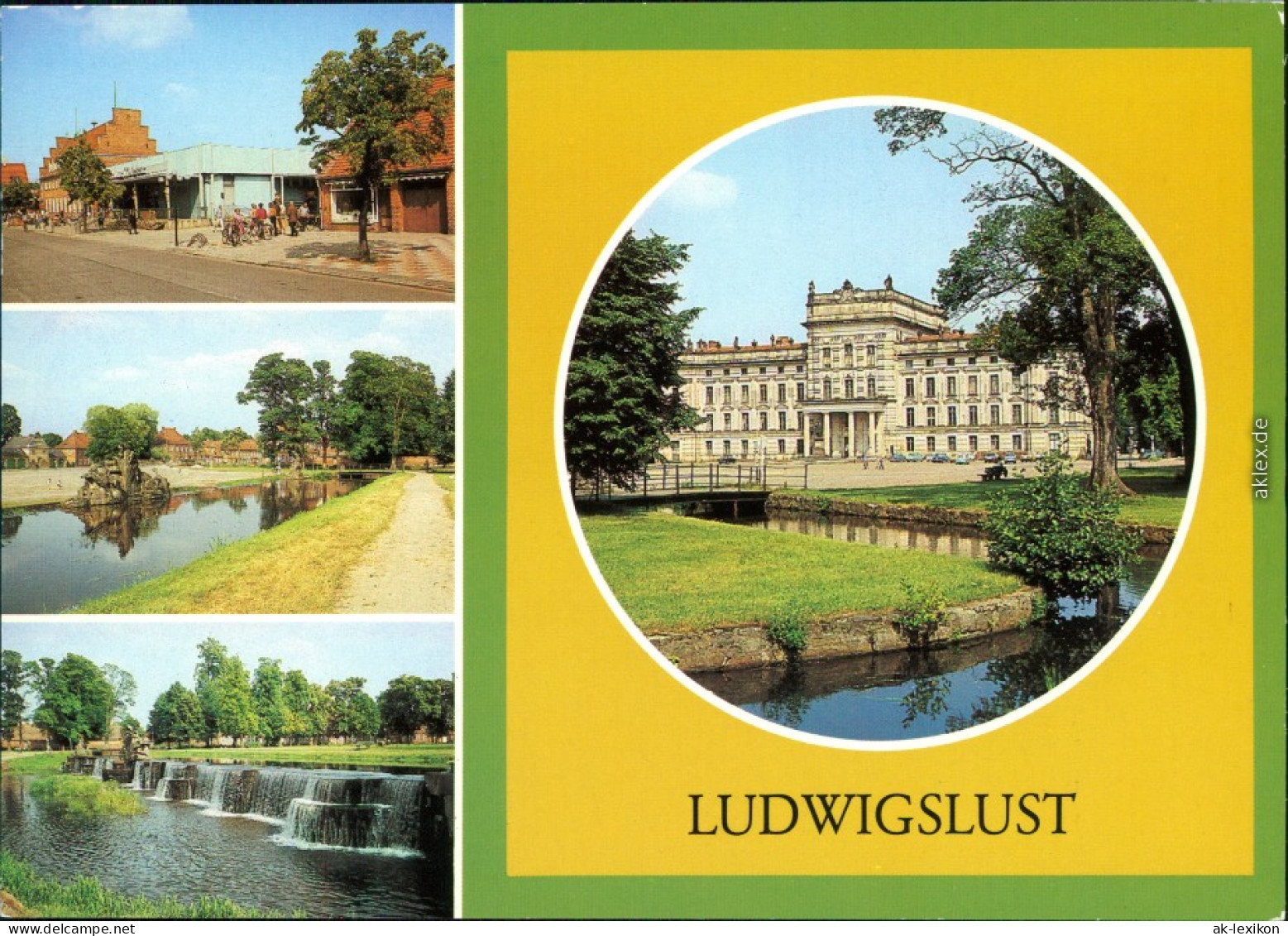 Ludwigslust Kaufhalle An Der Leninstraße, Am Bassin, Kaskaden, Schloß 1985 - Ludwigslust