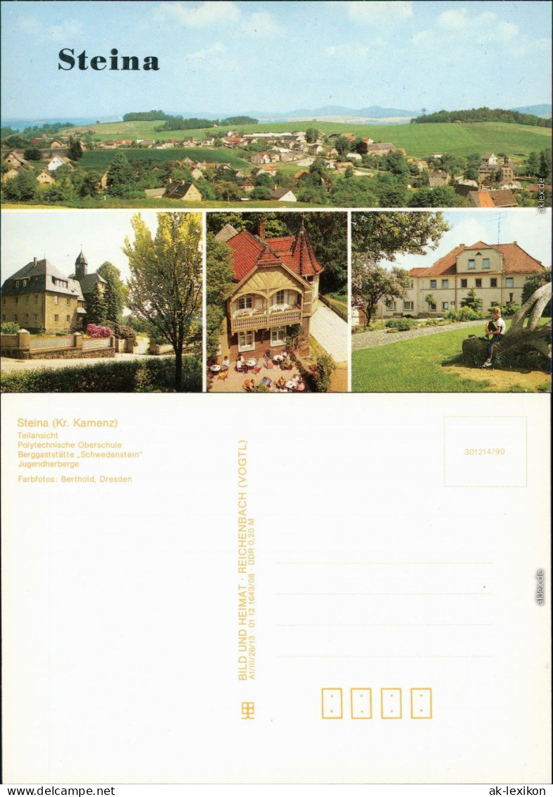 Steina Hartha Panorama Oberschule, Berggaststätte Schwedenstein  1990 - Hartha