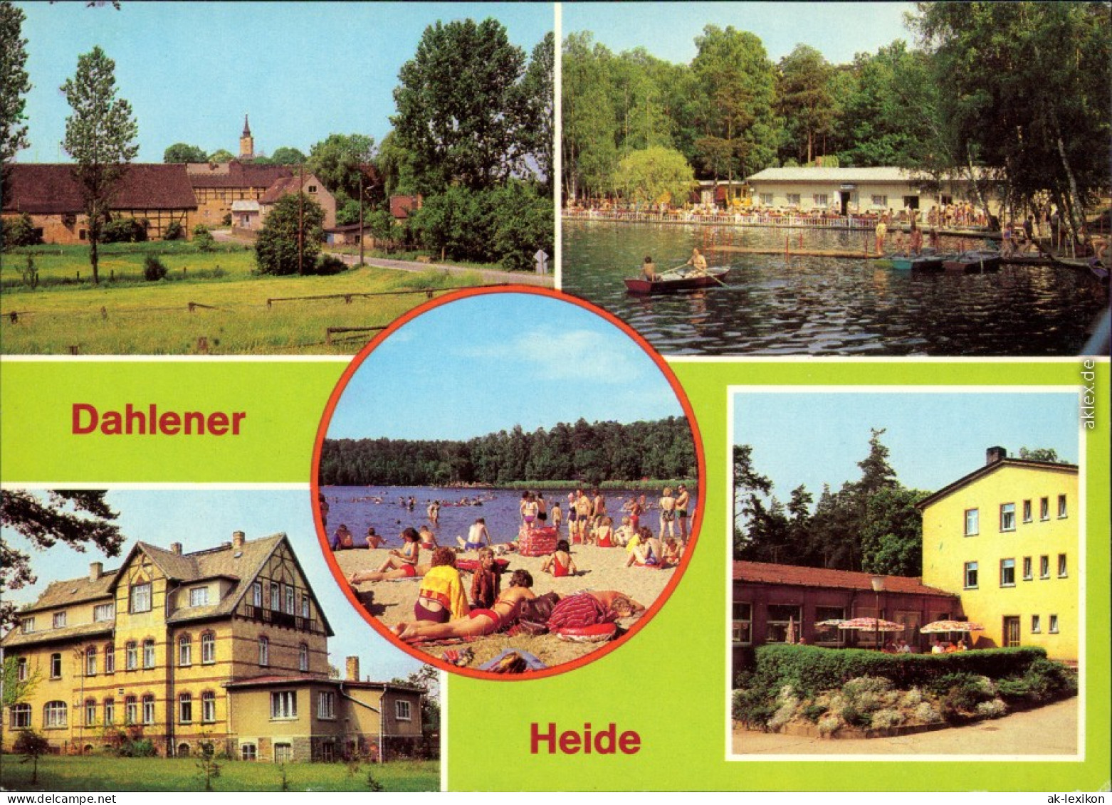 Dahlen Dahlener Heide: Waldbad Schmannewitz Freibad / Campingplatz, 1980 - Dahlen